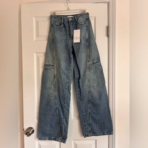 Zara Size 2 Jean Cargos - Brand New